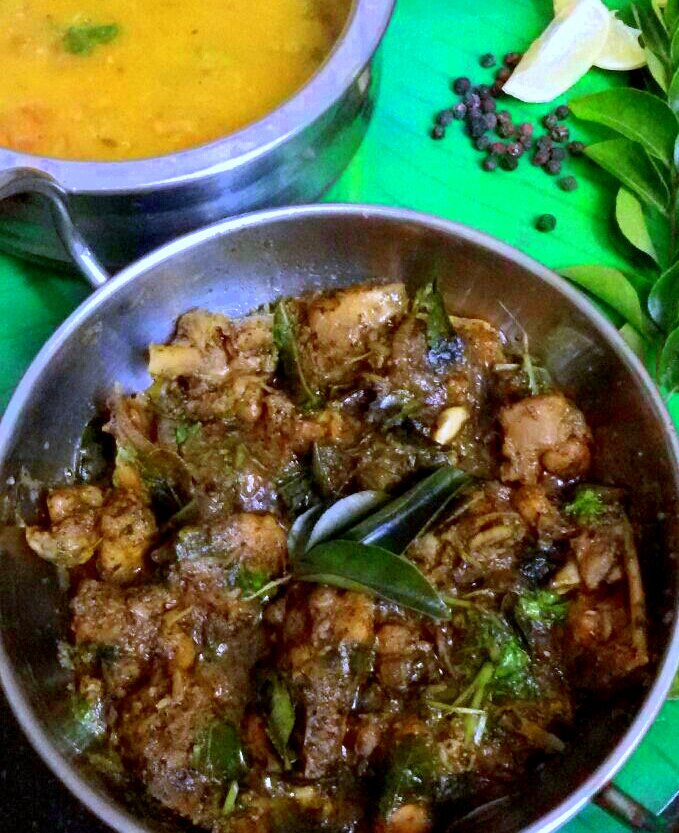 Andhra Pepper Chicken Recipe